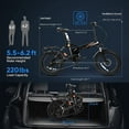 thumbnail image 7 of Eahora Azarias Folding Electric Bike 750W 30MPH Electric Bike for Adult 48V 18AH Electric Bicycle Up to 100 Miles Full Suspension Ebike for Man, 7 of 7