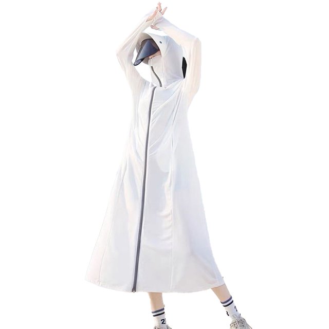Fjuchai Veste de Protection Solaire UV à Manches Longues pour Femmes UPF 50+ avec Poches