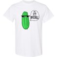 thumbnail image 3 of Inktastic I'm Kind of a Big Dill Pickle with Sunglasses T-Shirt, 3 of 5