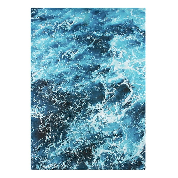 40x30cm Bleu Vie de la Mer Citation Affiche Impression Nordique Maison Déco Art Toile Peinture Pas Encadrée