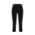 thumbnail image 3 of Plebaso Capri Leggings for Women Elastic High Waisted Velour Yoga Capris Womens Workout Cropped Pants, 3 of 6