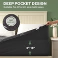 thumbnail image 6 of BEDLORE Queen Mattress Protector Waterproof, 3D Air Fabric Bamboo Mattress Cover Breathable Noiseless with 6"-18" Deep Pocket(Gray), 6 of 10