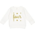 thumbnail image 2 of Inktastic 4th Birthday Gold 4 Year Old Toddler Sweatshirt, 2 of 4