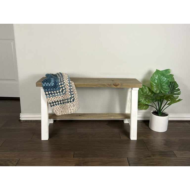 Small rustic bench for entryway sale