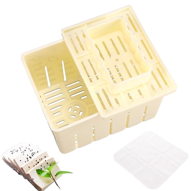 Juego De Moldes De Prensa Para Hacer Tofu De Plástico Casero Diy, Juego De Herramientas Para Hacer Tofu, Molde De Prensado De Soja Con Tela De Queso, 1 Ud. Speravity HA018492-00