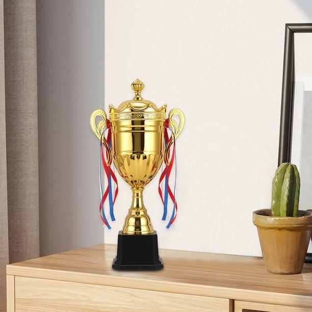 Premio Trofeo Copa, Mini Trofeo con Cintas, Mano de Obra Fina, Artículos para Fiestas, Decoración, Copa Trofeo de Participación, Trofeo Adulto para Ba Altura 425 cm Baoblaze mini trofeo