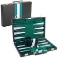 thumbnail image 1 of Set de backgammon RERIVER 2 Players Classic con funda de piel sintética, 1 of 1