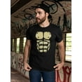 thumbnail image 2 of Gorilla Abs Costume Men T-Shirt, Male x-Large, 2 of 4