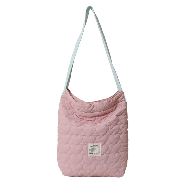 Bolso Hobo de plumón para mujer bolso de mano versátil y hinchado bolso de compras