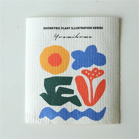 

Cuhas Reusable Paper Towels Dish Cloths For Washing Dishes Wood Pulp Cotton Dishcloth Dish Rags For Kitchen