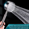 thumbnail image 5 of Cabezal de ducha ahorrador de agua con ventilador de alta presión con presión de agua ajustable, filtro e interruptor de pausa, 5 of 5