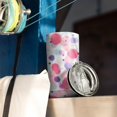 thumbnail image 4 of Leopard Print 20oz Coffee Tavel Tumblers, Stainless Steel Mobile Tumbler, Vacuum Insulated Coffee Mug with Lid, Spill-Proof Travel Cup for Hot & Cold Drinks, 4 of 6