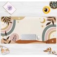 thumbnail image 2 of Boho Desk Mat, Abstract Retro Boho Plant Large Mouse Pad, Cute Stars Moon XXL Gaming Large Mousepad 31.5x15.7 in, Brown Grey Boho Aesthetic Desk Pad for Women Office Decor Laptop Keyboard Mouse Mat, 2 of 6