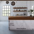 thumbnail image 4 of 1pc 23.6"x78.7" Glossy Marble Paper Granite Grey/White Roll Kitchen Countertop Cabinet Furniture Refurbishment Thick Wallpaper PVC Easy Removable Wall Decor, 4 of 5
