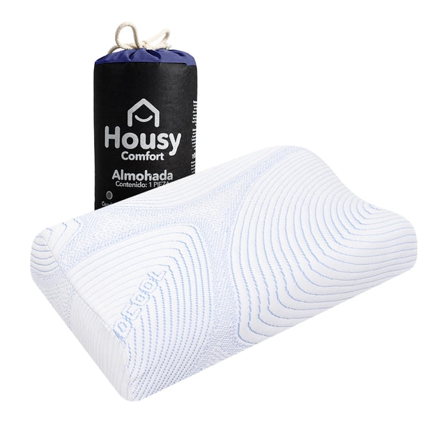 Almohada Housy Comfort Cervical Fresh Ergonómica de Memoria con Tela Fría