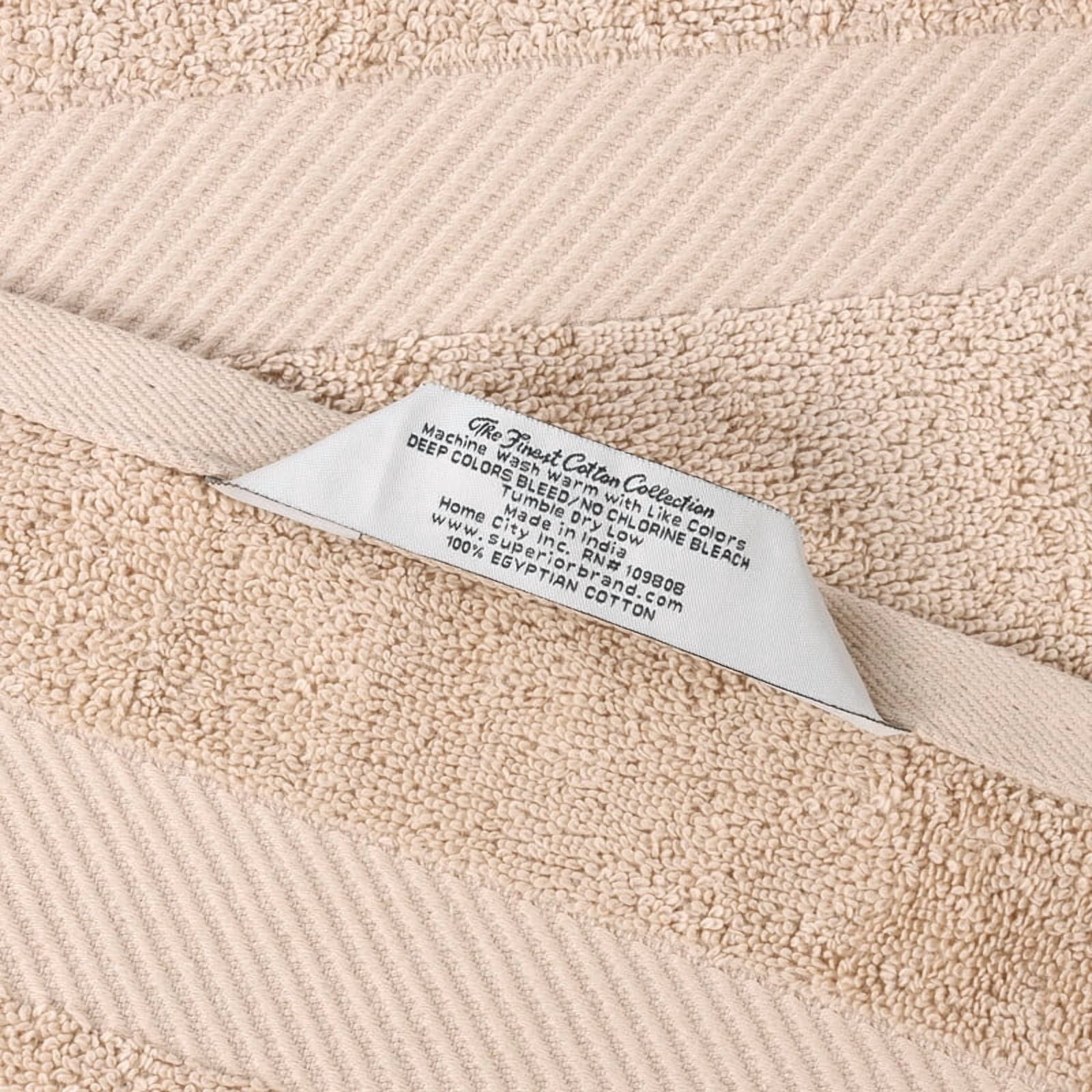 Superior Kendell Egyptian Cotton Bath Towels, Set of 4, Fawn