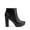 BLACK/PU, variant on Dream Pairs Stomp Women's High Heel Ankle Boots