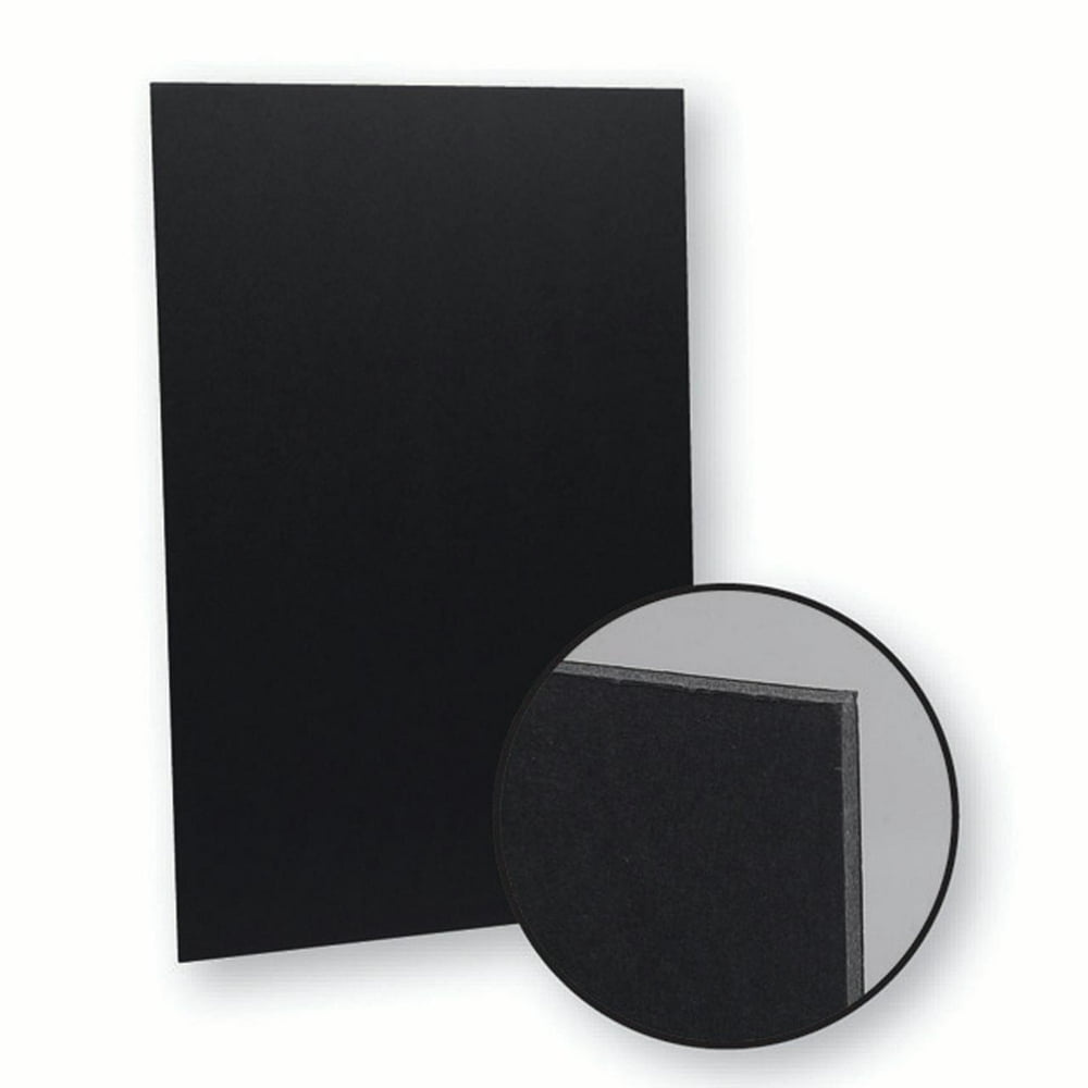 Flipside Black on Black Foam Board, 20" x 30", Pack of 10