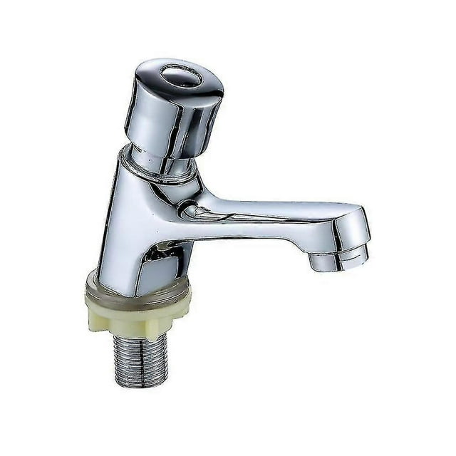 Robinet à Débit de Temps - Robinet de Lavabo/évier de Salle de Bain Publique Chrome à Fermeture Automatique pour Cuisine_Perfect Gift