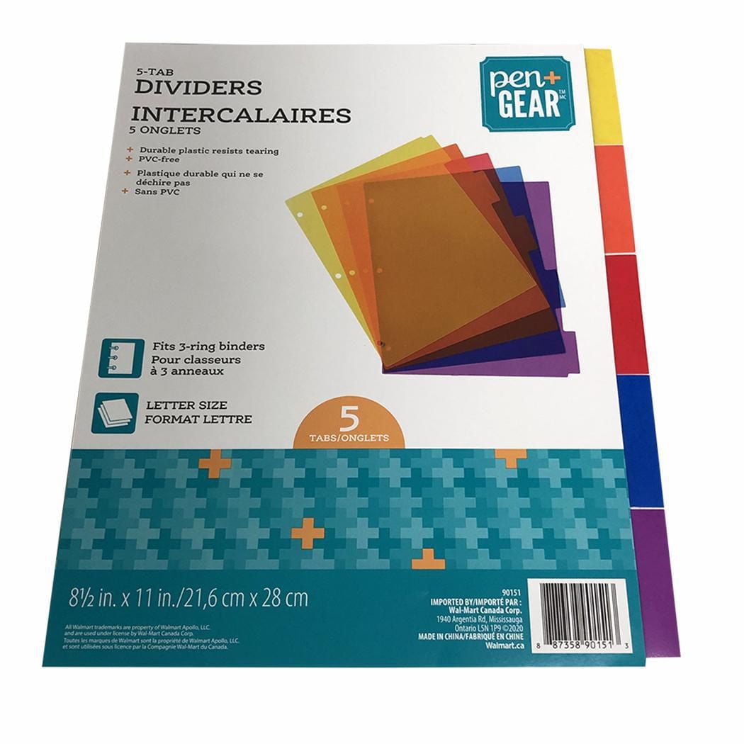 PEN+GEAR INTERCALAIRES 5 ONGLETS 5 ONGLETS