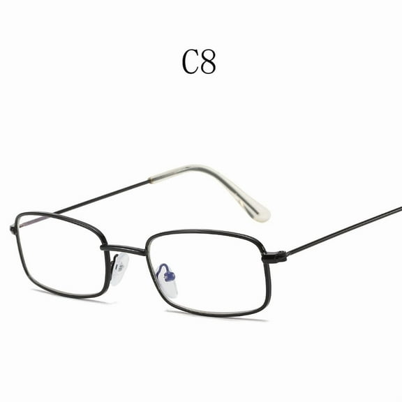 Y2K Harajuku Small Square Frame Glasses Women Retro Metal Eyeglasses Clear Spectacle Decorative Eyewear