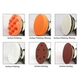 thumbnail image 4 of Pneumatic Palm Sander, High Output Power Wide Application Air Random Orbital Sander 1/4inch Inlet  For Woodworking Polishing, 4 of 8