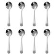 thumbnail image 1 of 8 Pieces Stainless Steel 6.4 Inch Korean Spoon with Long Handles, Rice Spoon, Asian Soup Spoon for Home, Kitchen, or Restaurant, 1 of 6