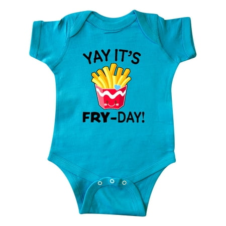 

Inktastic Yay Its Fry Day with Cute French Fries Gift Baby Boy or Baby Girl Bodysuit