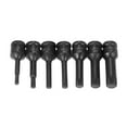 thumbnail image 6 of 3/8-inch Drive Impact Socket Set 7 Piece Metric Sizes 5mm 6mm 7mm 8mm 10mm 12mm 14mm XZN Triple Square Spline Bit Cr-Mo Steel Socket Set, 6 of 6