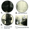thumbnail image 3 of Designart "Vintage Depiction Of Power Lines In The City" Power Lines Floater Framed Wall Decor, 3 of 5