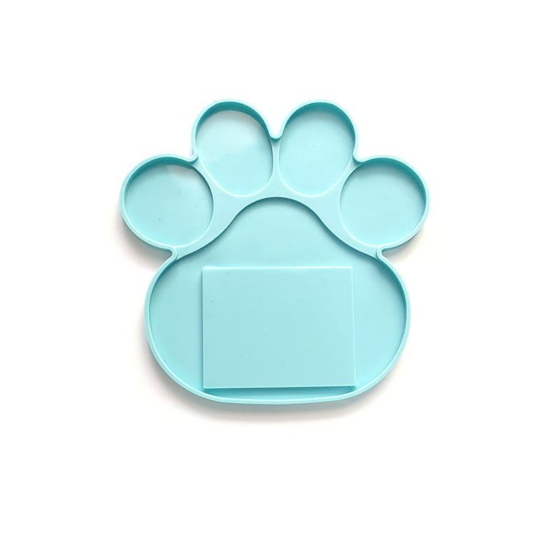 ✪ Memorial Pet Tombstone Mold Dog Bone Paw Shape Epoxy Resin Casting Silicone  Molds Photo Frame Candle Holder DIY Making 