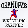 thumbnail image 2 of CafePress - Grandpas Wrestling Partner Body Suit - Baby Light Bodysuit, Size Newborn - 24 Months, 2 of 4