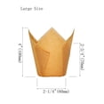 thumbnail image 2 of Taza para hornear QLSmyPkg, papel antigrasa para magdalenas, tamaño grande, 125 unidades, 2 of 7