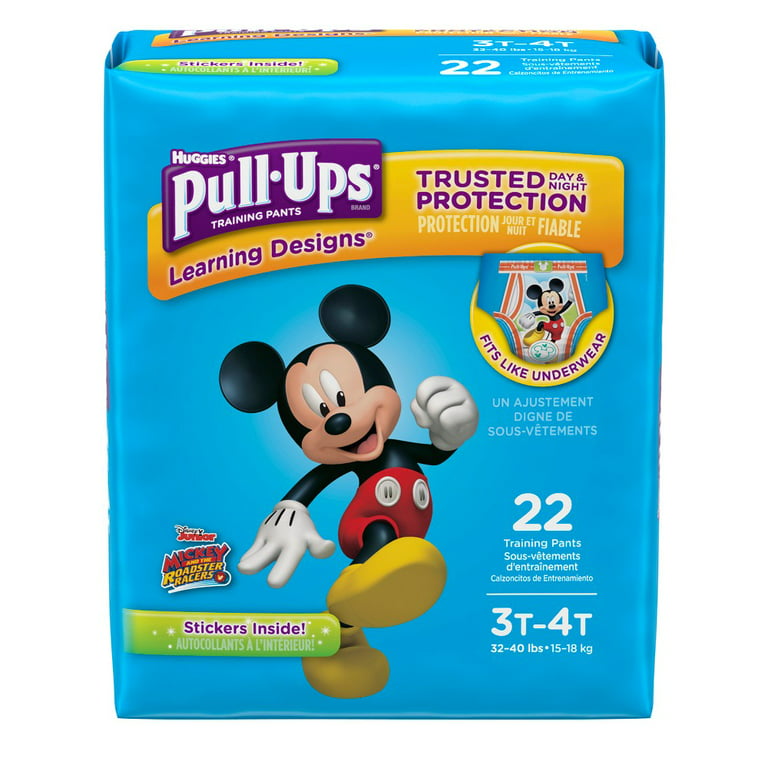 Huggies Pull-Ups Learning Designs Size 3T-4T 22-Count Disposable Training  Pants (Pack of 5)