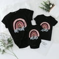 thumbnail image 5 of TAIAOJING Mommy and Me Matching Shirt Mommy T Sleeve Family Summer Short Tee Me For Women Blouse And Shirt Tops Clothes Casual Outfits Rainbow, 5 of 9