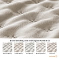 thumbnail image 3 of Colcha Ligera Dreamlabcon 1 Funda de Almohada, Capitonado, Ultra Suave.Hipoalergénico. Edrecolcha para Cama. Edredón para Verano y Todas las Estaciones. (Individual 175x240 cm,Trébol,Beige), 3 of 8
