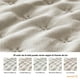 thumbnail image 3 of Colcha Ligera Dreamlabcon 1 Funda de Almohada, Capitonado, Ultra Suave.Hipoalergénico. Edrecolcha para Cama. Edredón para Verano y Todas las Estaciones. (Individual 175x240 cm,Trébol,Beige), 3 of 8