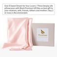thumbnail image 2 of Unique Bargains 25 Momme Silk Pillowcases Set Of 2 For Hair Skin Pink Standard, 2 of 8