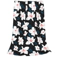 thumbnail image 2 of Honeii Lilies Flowers Print Fleece Blanket - Throw Blanket for Bed, Sofa, Couch, Camping, and Travel , Microplush Ultra Soft Warm Blanket-60"x50", 2 of 7