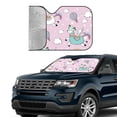 thumbnail image 3 of Kdxio Llama Unicorn and Rainbow Print Front Windshield Sun Shade,Folding Auto Sunshade for Car Truck SUV-Medium, 3 of 7