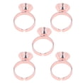 thumbnail image 4 of 5pcs Pigment Ring Cup Reusable Stainless Steel Microblading Tattoo Ring Cup for Eyelash Artist Rose Red Small With Partition, 4 of 14