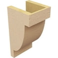 thumbnail image 5 of 6"W x 6"D x 12"H Wide Alpine Rough Cedar Woodgrain TimberThane Corbel, Primed Tan, 5 of 6