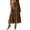 Brown, variant on MIXUE Skirts For Women Summer Solid Color Elastic High Waist Swing Loose Splicing Maxi Skirt Streetwear,Beige,L