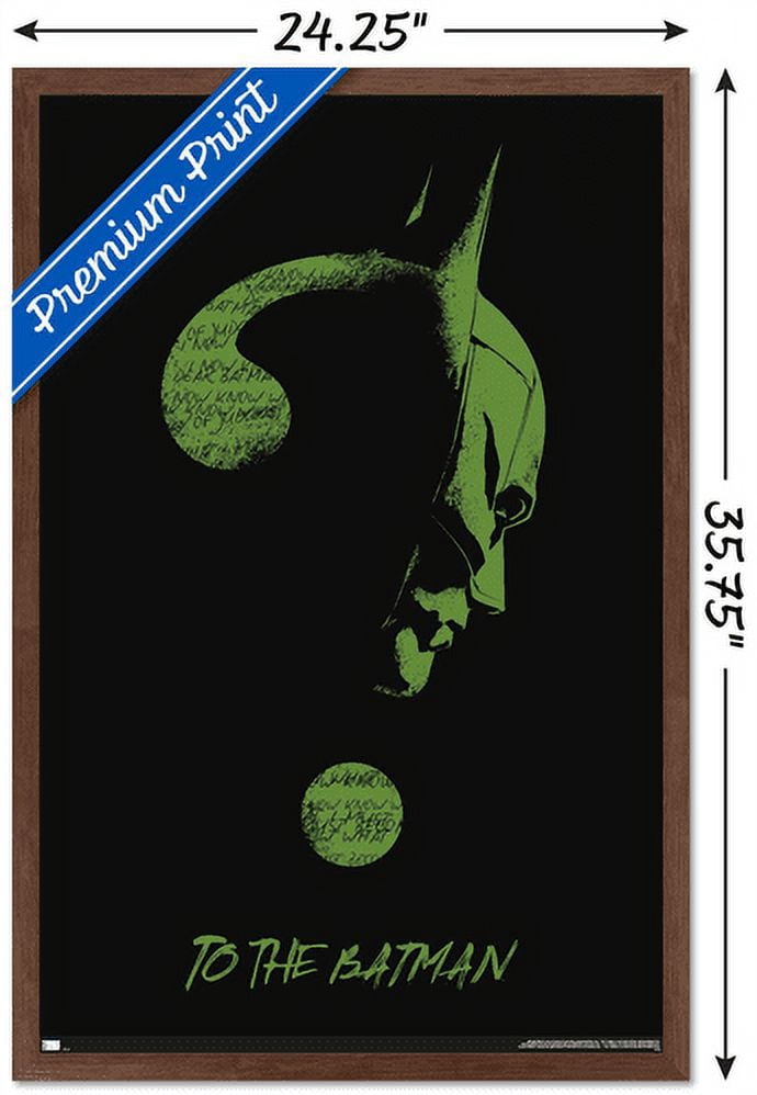 DC Comics The Batman - Riddler Wall Poster, 22.375" x 34", Framed