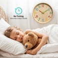 thumbnail image 4 of Unique Bargains Non-Ticking Battery Operated Colorful Analog Wall Clock Multicolor, 4 of 6