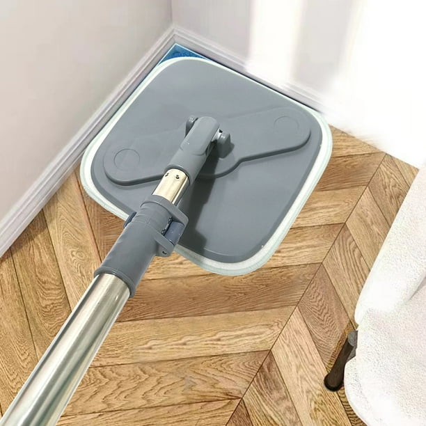 Serpillière Plate Magique à Spray Avec Tampons En Microfibre Réutilisables, Outil De Nettoyage Ménager Pour Le Sol, Serpillière Rotative