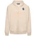thumbnail image 2 of Men's Levelwear Khaki Seattle Kraken Uphill Stained Glass Full-Zip Hoodie Jacket, 2 of 3