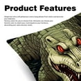thumbnail image 2 of Crocodile Inserts Set - 2-Pack Decorative Pillows with Unique Patterns for Throw Pillow Covers for Home Decor, Sofa, Bed - Available in 16x16, 18x18 & 20x20, 2 of 6