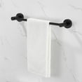 thumbnail image 4 of 6-Piece Bathroom Hardware Set, Include 23'' Hand Towel Bar, 16'' Hand Towel Bar, 2 Hooks, 7'' Toilet Paper Holder and Towel Annulus, Wall Mounted Bathroom Accessories for Easy Organization, 4 of 7