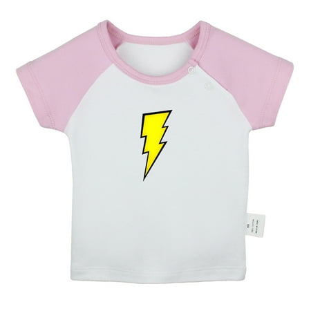 

Nature Thunder Pattern T shirt For Baby Newborn Babies T-shirts Infant Tops 0-24M Kids Graphic Tees Clothing (Short Pink Raglan T-shirt 0-6 Months)